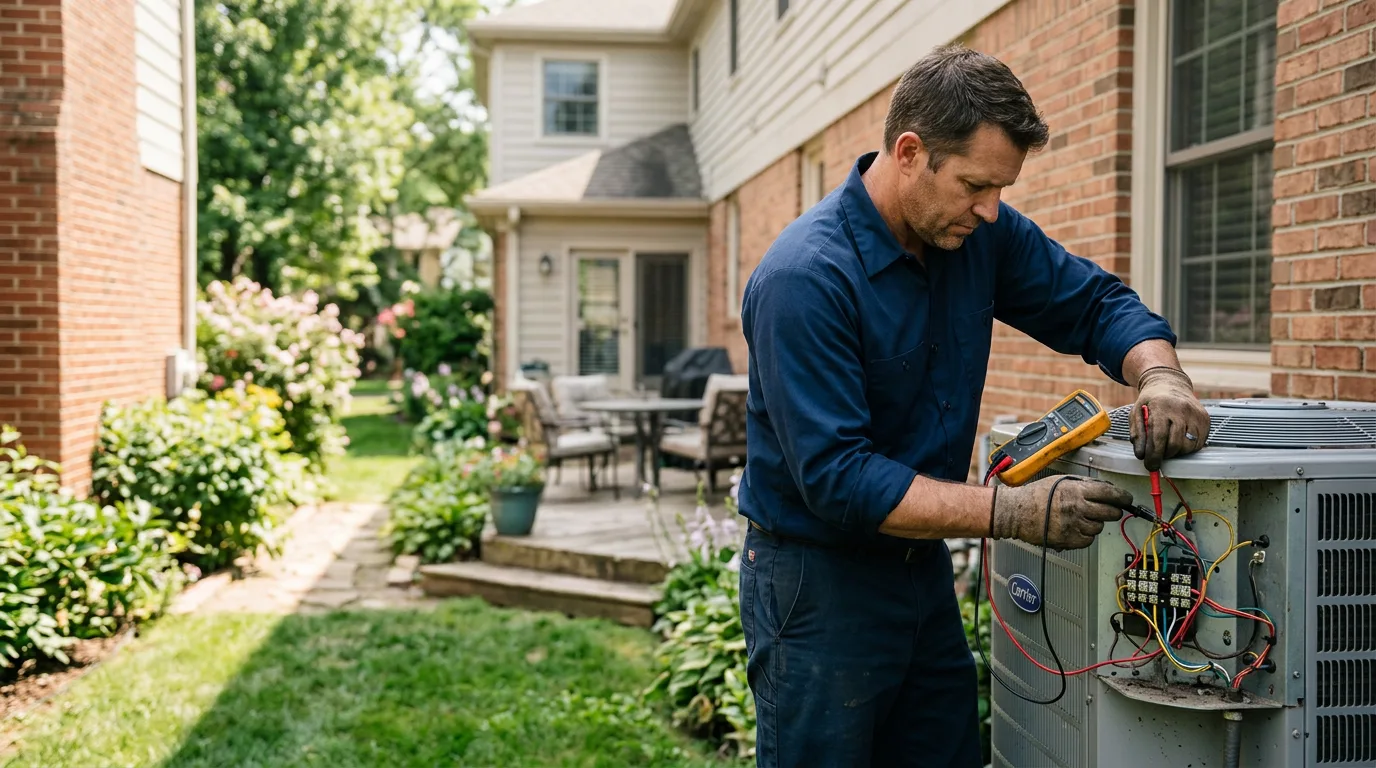 HVAC technician working near Manchester Center, VT